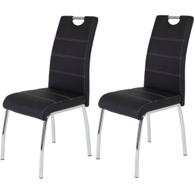 Hela Susi Stuhlset - Gepolstert, Metallrahmen, Schwarz - Stuhl Hela Susi Stuhlset - Gepolstert, Metallrahmen, Schwarz - Stuhl