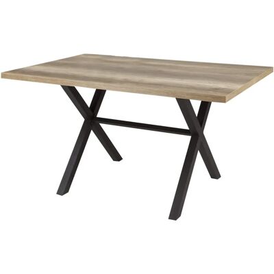 Bonny Hela étkezőasztal - 140x90 cm, Fekete, Vadakác kinézet Bonny Hela étkezőasztal - 140x90 cm, Fekete, Vadakác kinézet