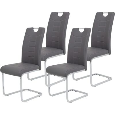 Hela - RUBY S - Grau - Kunstleder - Chair Hela - RUBY S - Grau - Kunstleder - Chair