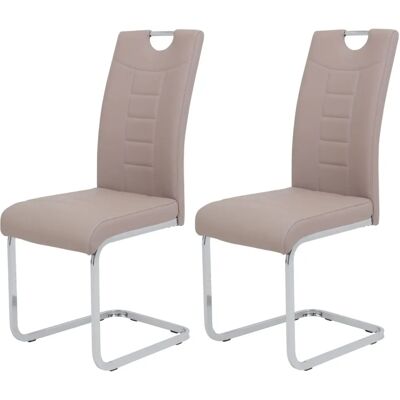 Hela Ruby Stuhl - Gepolstert, Chromrahmen, 2/4 Set Hela Ruby Stuhl - Gepolstert, Chromrahmen, 2/4 Set