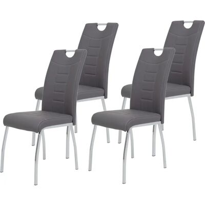 Kraft Polsterstuhl Set Grau - Esszimmerstühle Kraft Polsterstuhl Set Grau - Esszimmerstühle