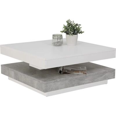 Hela BEN Couchtisch - Grau Betonoptik - 67x35x67cm Hela BEN Couchtisch - Grau Betonoptik - 67x35x67cm