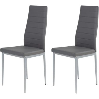 Hela Simone S Grau Polsterstuhl Set - Esszimmerstühle Hela Simone S Grau Polsterstuhl Set - Esszimmerstühle