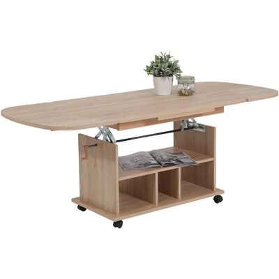 Hela Sonoma Eiche Höhenverstellbarer Couchtisch - Couchtisch Hela Sonoma Eiche Höhenverstellbarer Couchtisch - Couchtisch