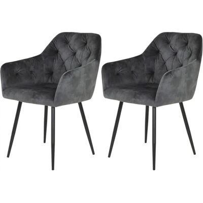 Hela Vintage Microfibre Stoelen Set - 2 Stuks Hela Vintage Microfibre Stoelen Set - 2 Stuks