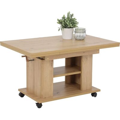 HELA Emil Table Basse Réglable - Rectangulaire, 90-142cm - Publicité HELA Emil Table Basse Réglable - Rectangulaire, 90-142cm - Publicité