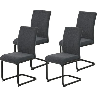 Hela Linn Stalen Eetkamerstoelen - Set van 4 Hela Linn Stalen Eetkamerstoelen - Set van 4