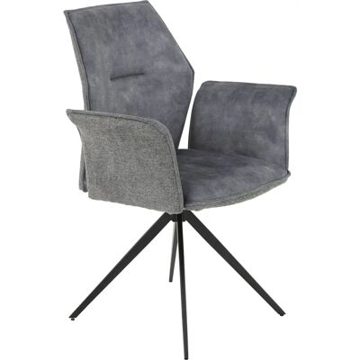 HELA Susanne Vintage Grijs Swivel Stoel - Stoel HELA Susanne Vintage Grijs Swivel Stoel - Stoel