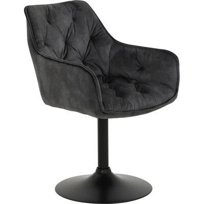 Hela BIRTE Stoel - Velours - Vintage Antraciet Hela BIRTE Stoel - Velours - Vintage Antraciet
