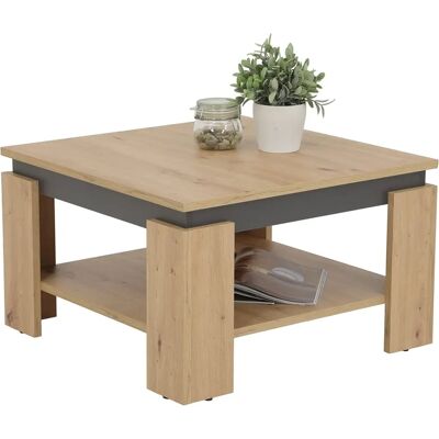 Hela "TIM" Quadratischer Couchtisch - Wohnzimmermöbel Hela "TIM" Quadratischer Couchtisch - Wohnzimmermöbel