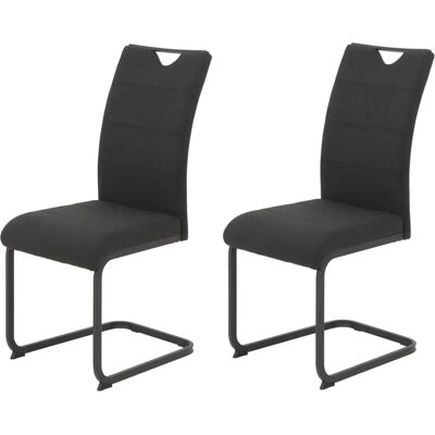 Hela MARS Set van 2 Moderne Webstoff Eetkamerstoelen - Meubels Hela MARS Set van 2 Moderne Webstoff Eetkamerstoelen - Meubels