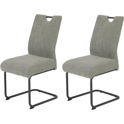 Hela MERKUR XL Freischwinger - Modern, 140kg, Breitcord, Grau Hela MERKUR XL Freischwinger - Modern, 140kg, Breitcord, Grau