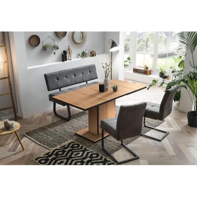 Hela Luise I G Essgruppe - Vintage Microfaser, Ausziehbarer Tisch Hela Luise I G Essgruppe - Vintage Microfaser, Ausziehbarer Tisch