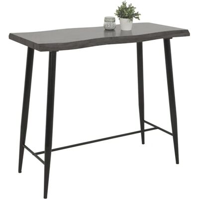 Hela GABI Industrieller Bartisch - 120x108cm, Grau/Schwarz, MDF-Top Hela GABI Industrieller Bartisch - 120x108cm, Grau/Schwarz, MDF-Top