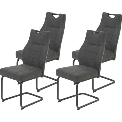 Hela Linda S Polsterstuhl - 4er Pack - Grau Hela Linda S Polsterstuhl - 4er Pack - Grau