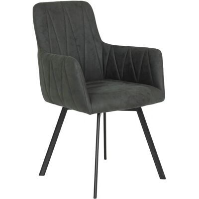 Hela Vintage Anthrazit Drehstuhl - Stühle Hela Vintage Anthrazit Drehstuhl - Stühle