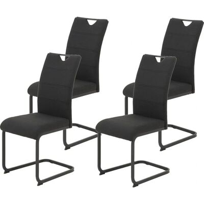 Hela MARS Moderner Grau 4er-Set - Stühle Hela MARS Moderner Grau 4er-Set - Stühle