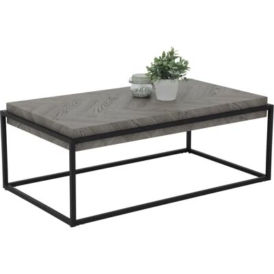 Hela CARLOS Salontafel - Rechthoekig MDF, Zwart Frame, 10cm dik Hela CARLOS Salontafel - Rechthoekig MDF, Zwart Frame, 10cm dik