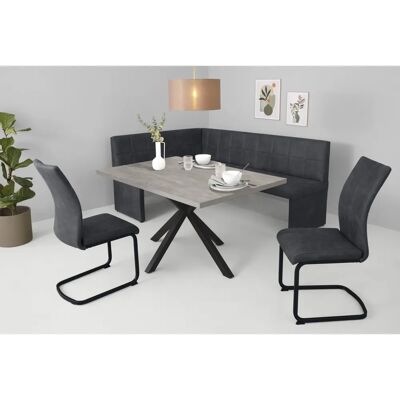 Hela Spree Eckbank-Set - Mikrofaser, Grau, 140x90 cm Hela Spree Eckbank-Set - Mikrofaser, Grau, 140x90 cm
