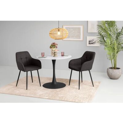 Hela MOSEL Rund Esstisch - Microfaser, 90x90 cm Hela MOSEL Rund Esstisch - Microfaser, 90x90 cm