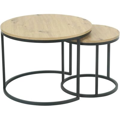 Sconto - Couchtisch Leiria - holzfarben - Ø60 - Coffee Table Sconto - Couchtisch Leiria - holzfarben - Ø60 - Coffee Table