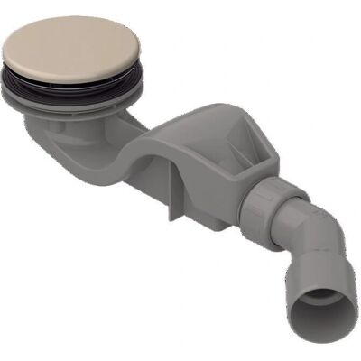 Ensemble de drainage latéral beige - Kit de drainage pour douche - Publicité Ensemble de drainage latéral beige - Kit de drainage pour douche - Publicité