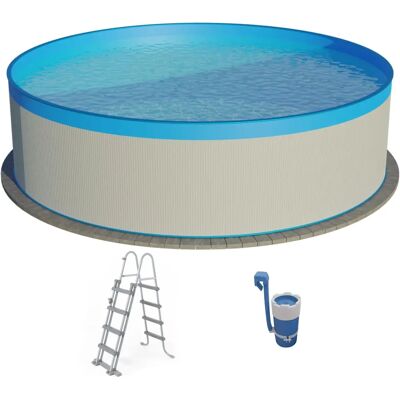 SUMMER FUN Weiß Rundpool - Stahlwand - 350cm SUMMER FUN Weiß Rundpool - Stahlwand - 350cm
