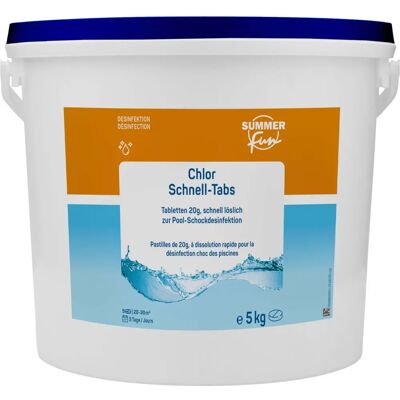 SUMMER FUN - Chlor-Mini-Tabletten - Weiß - 5 kg SUMMER FUN - Chlor-Mini-Tabletten - Weiß - 5 kg