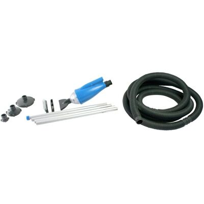 Pulitore piscina S1 blu - Asta telescopica, sacco filtrante Pulitore piscina S1 blu - Asta telescopica, sacco filtrante