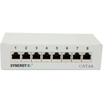 Synergy 21 S216314 Patch Panel 8xTP, CAT6A, 500MHz - Patch Panel Synergy 21 S216314 Patch Panel 8xTP, CAT6A, 500MHz - Patch Panel