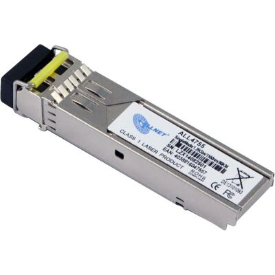ALLNET ALL4755 Transmetteur fibre optique - 1250 Mbit/s - Mini-GBIC - 1550 nm - Jusqu’à 80 km - Argent - Publicité ALLNET ALL4755 Transmetteur fibre optique - 1250 Mbit/s - Mini-GBIC - 1550 nm - Jusqu’à 80 km - Argent - Publicité