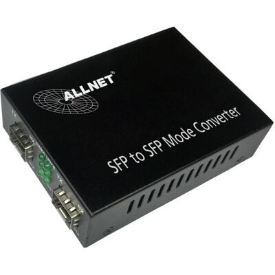 Allnet 134409 Convertisseur de médias réseau - 1000 Mbit/s, Multi/Single Mode, Noir Allnet 134409 Convertisseur de médias réseau - 1000 Mbit/s, Multi/Single Mode, Noir