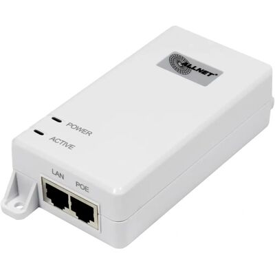 ALLNET ALL0488V6 PoE Adapter - Gigabit, 30W, Weiß ALLNET ALL0488V6 PoE Adapter - Gigabit, 30W, Weiß