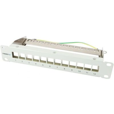 Synergy 21 Patchpanel Zubehör - 12 Anschlüsse, 1U, Hellgrau Synergy 21 Patchpanel Zubehör - 12 Anschlüsse, 1U, Hellgrau