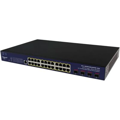 Allnet 28-Port Managed Gigabit Ethernet Switch - PoE, Lüfterlos Allnet 28-Port Managed Gigabit Ethernet Switch - PoE, Lüfterlos