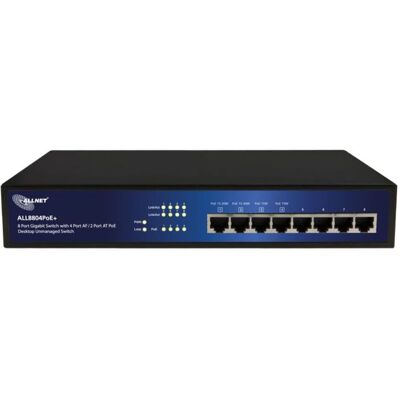Allnet ALL8804POE+ Netzwerkswitch - 8 Ports, PoE, Gigabit Allnet ALL8804POE+ Netzwerkswitch - 8 Ports, PoE, Gigabit