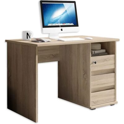 BEGA OFFICE Primus 1 Schreibtisch - verstellbar, 110cm x 65cm, braun, abschließbare Schubladen BEGA OFFICE Primus 1 Schreibtisch - verstellbar, 110cm x 65cm, braun, abschließbare Schubladen
