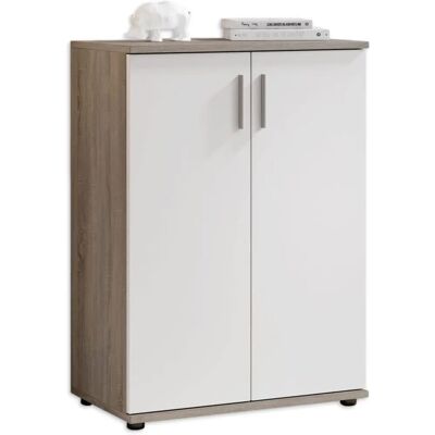 Boxxx komód, fehér és sötét tölgy, 60/84/35 cm Boxxx komód, fehér és sötét tölgy, 60/84/35 cm