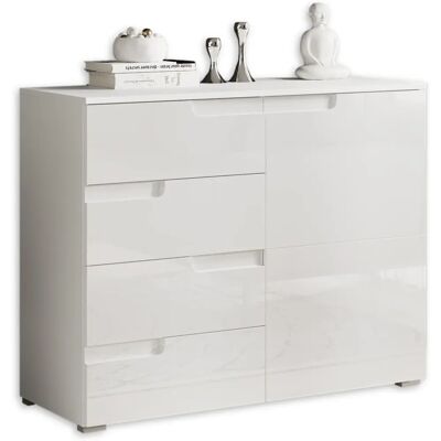 HBZ Spice Blanc Brillant Buffet - Sideboard - Publicité HBZ Spice Blanc Brillant Buffet - Sideboard - Publicité