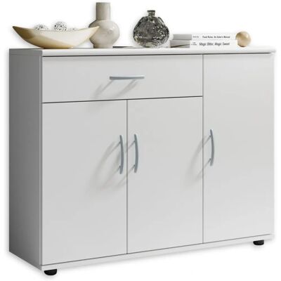 LILLY - 90 cm - Bianco - 1 Cassetto - Chest of Drawers LILLY - 90 cm - Bianco - 1 Cassetto - Chest of Drawers