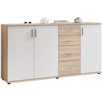 Bobby Sonoma Weiß Kommode - 160 cm - Schlafzimmermöbel Bobby Sonoma Weiß Kommode - 160 cm - Schlafzimmermöbel