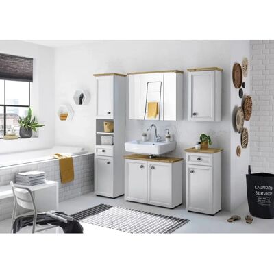 Bega - TOSKANA - Eiche Artisan - Weiss - Bathroom cabinet Bega - TOSKANA - Eiche Artisan - Weiss - Bathroom cabinet