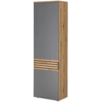 HBZ Milan Tárolószekrény - 1 ajtó, 60x38x197cm, szürke HBZ Milan Tárolószekrény - 1 ajtó, 60x38x197cm, szürke