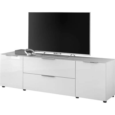 HBZ Santorin TV Möbel - 180x55x40 cm - Weiß - Lowboard HBZ Santorin TV Möbel - 180x55x40 cm - Weiß - Lowboard