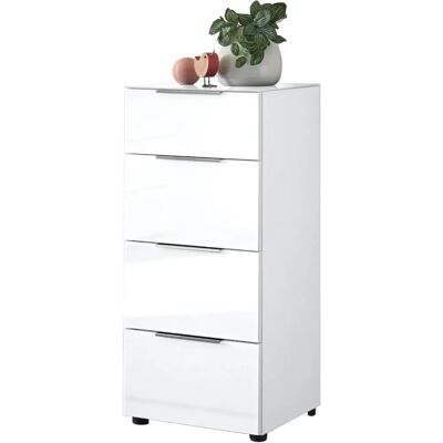 HBZ Santorin Sideboard - 45x99x40 cm, 4 Schubladen, weiß HBZ Santorin Sideboard - 45x99x40 cm, 4 Schubladen, weiß