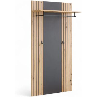 HBZ Lagos Anthrazit - Garderobenpaneel - 80x150x28 cm HBZ Lagos Anthrazit - Garderobenpaneel - 80x150x28 cm