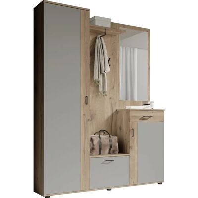 HBZ Jens Kleiderschrank - 2 Türen, Spiegel, Holzoptik HBZ Jens Kleiderschrank - 2 Türen, Spiegel, Holzoptik