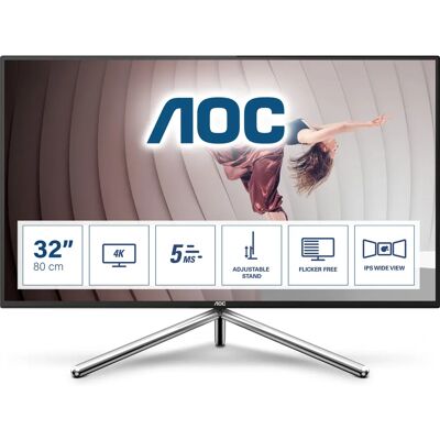AOC U32U1 4K Ultra HD Počítačový monitor - Černá AOC U32U1 4K Ultra HD Počítačový monitor - Černá