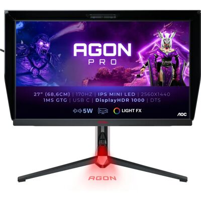 AOC AG274QXM 27" Gaming Monitor - 2560x1440, 170Hz, Mini-LED, HDR1000 AOC AG274QXM 27" Gaming Monitor - 2560x1440, 170Hz, Mini-LED, HDR1000