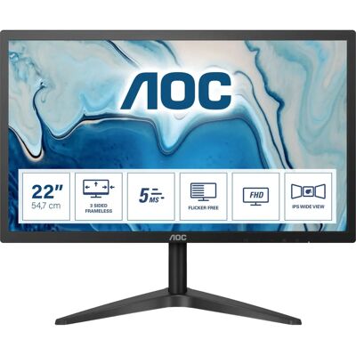 AOC 22B1HS Full HD 21,5" IPS Monitor - Schwarz AOC 22B1HS Full HD 21,5" IPS Monitor - Schwarz